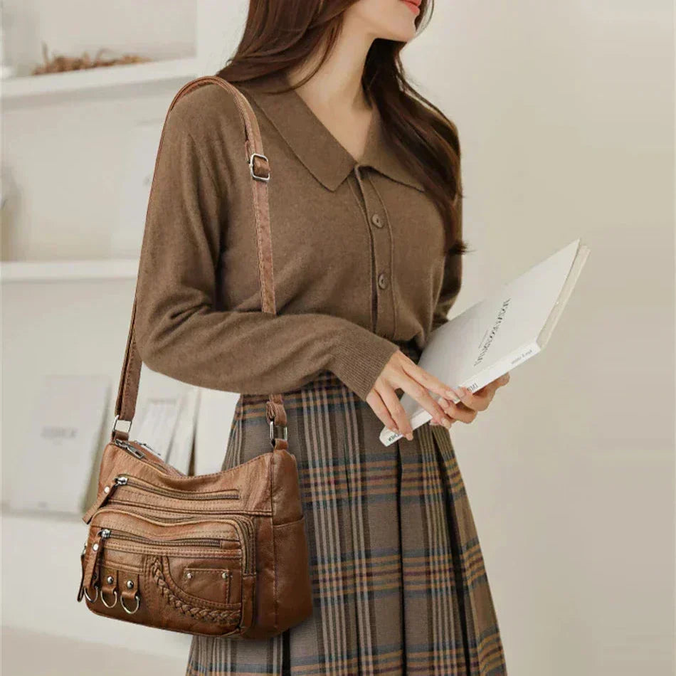 María - Bolso de hombro multibolsillos