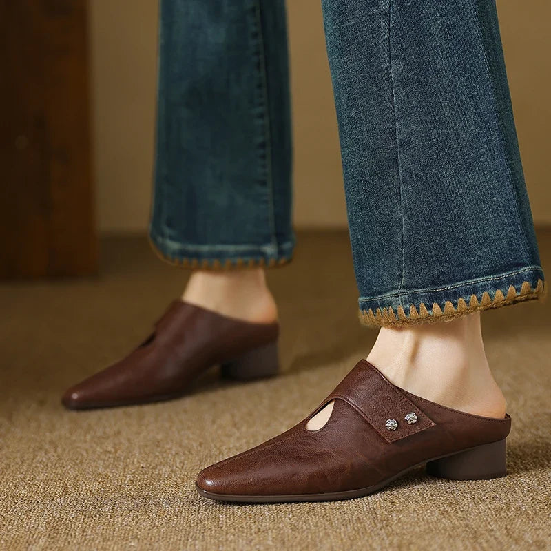 Olga | Mules en Cuir