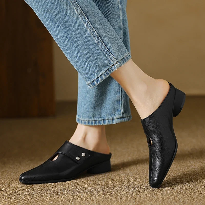 Olga | Mules en Cuir