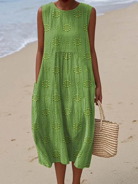 Sara - Vestido Midi Estampado