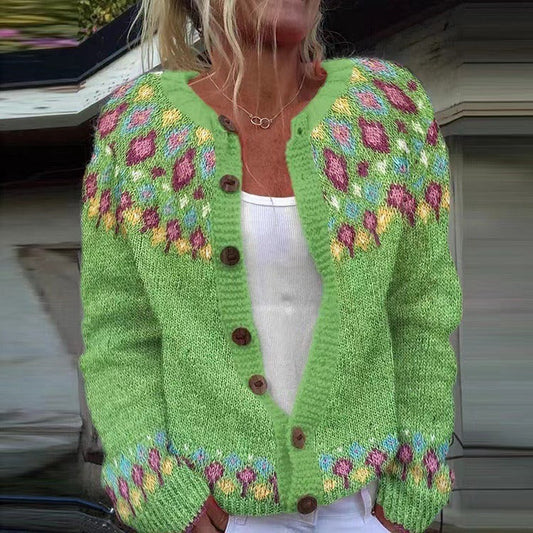 Rubie | Cardigan Islandais Vintage