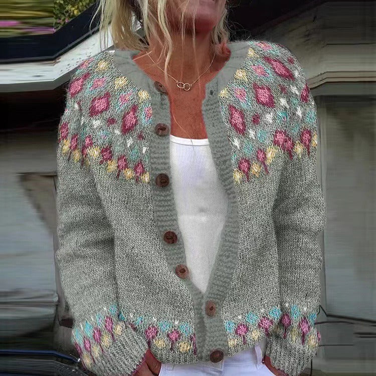 Madeline | Cardigan Islandais Vintage