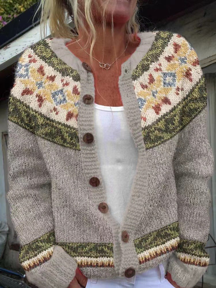 Autumn | Cardigan Islandais Vintage