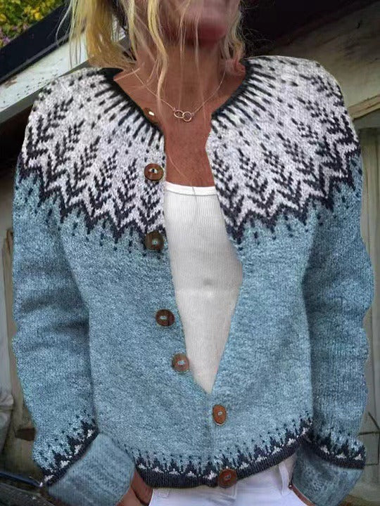 Clara | Cardigan Islandais Vintage