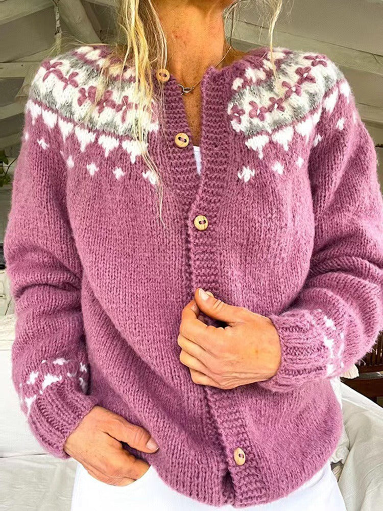 Maya | Cardigan Islandais Vintage