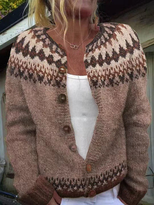 Ariana | Cardigan Islandais Vintage