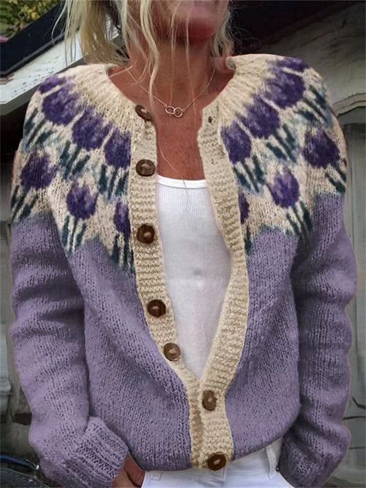 Josephine | Cardigan Islandais Vintage