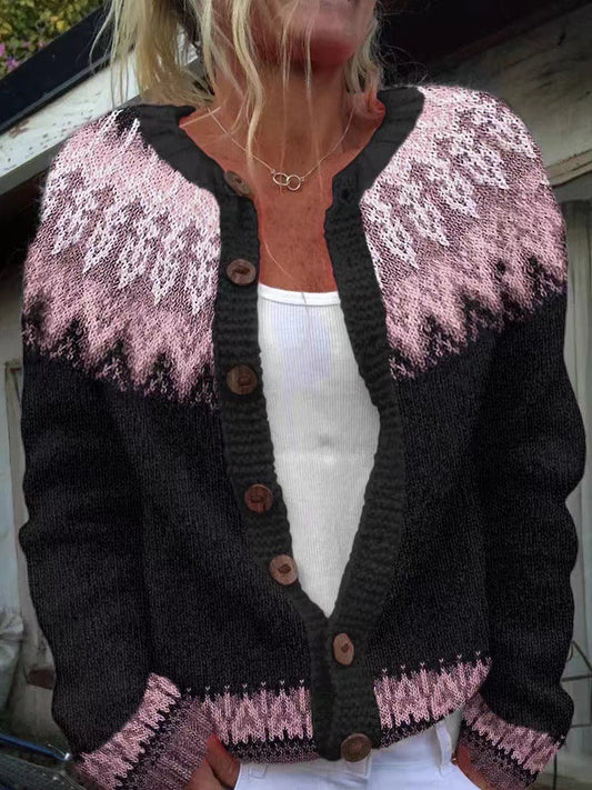 Lydia | Cardigan Islandais Vintage