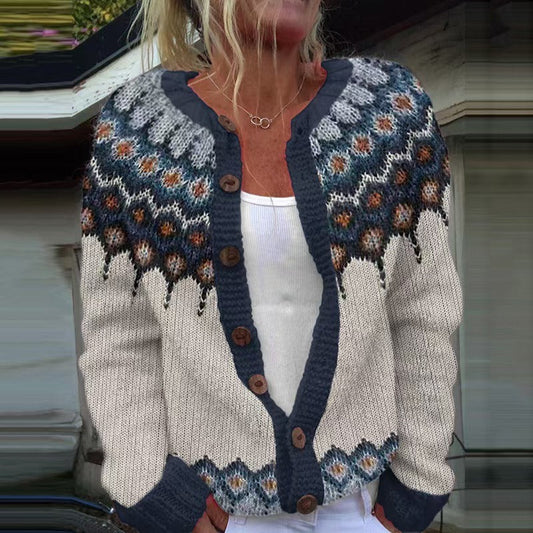 Kylie | Cardigan Islandais Vintage