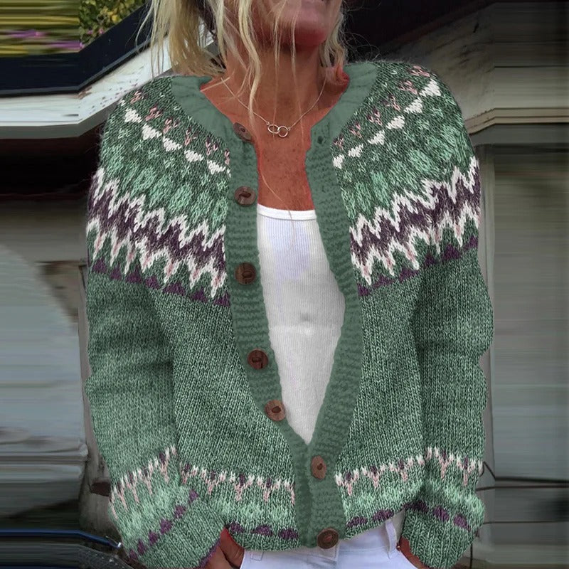 Delilah | Cardigan Islandais Vintage