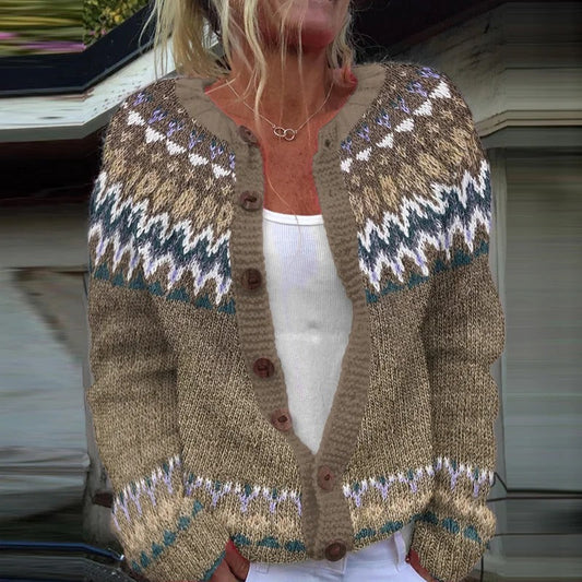 Cora | Cardigan Islandais Vintage