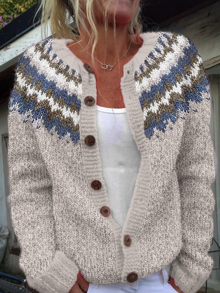 Peyton | Cardigan Islandais Vintage