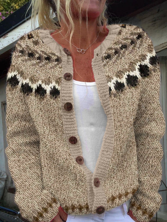 Aubree | Cardigan Islandais Vintage