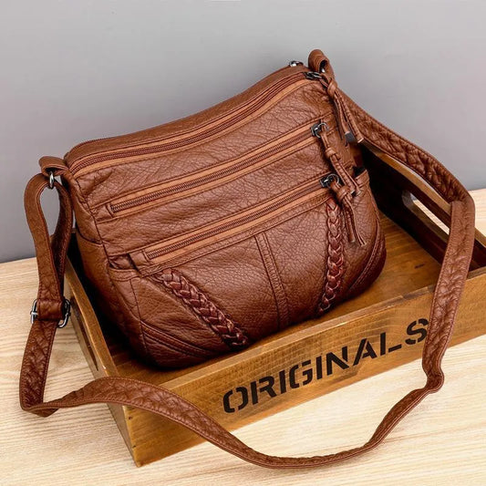 Gloria - Bolso Cruzado con Detalle Trenzado
