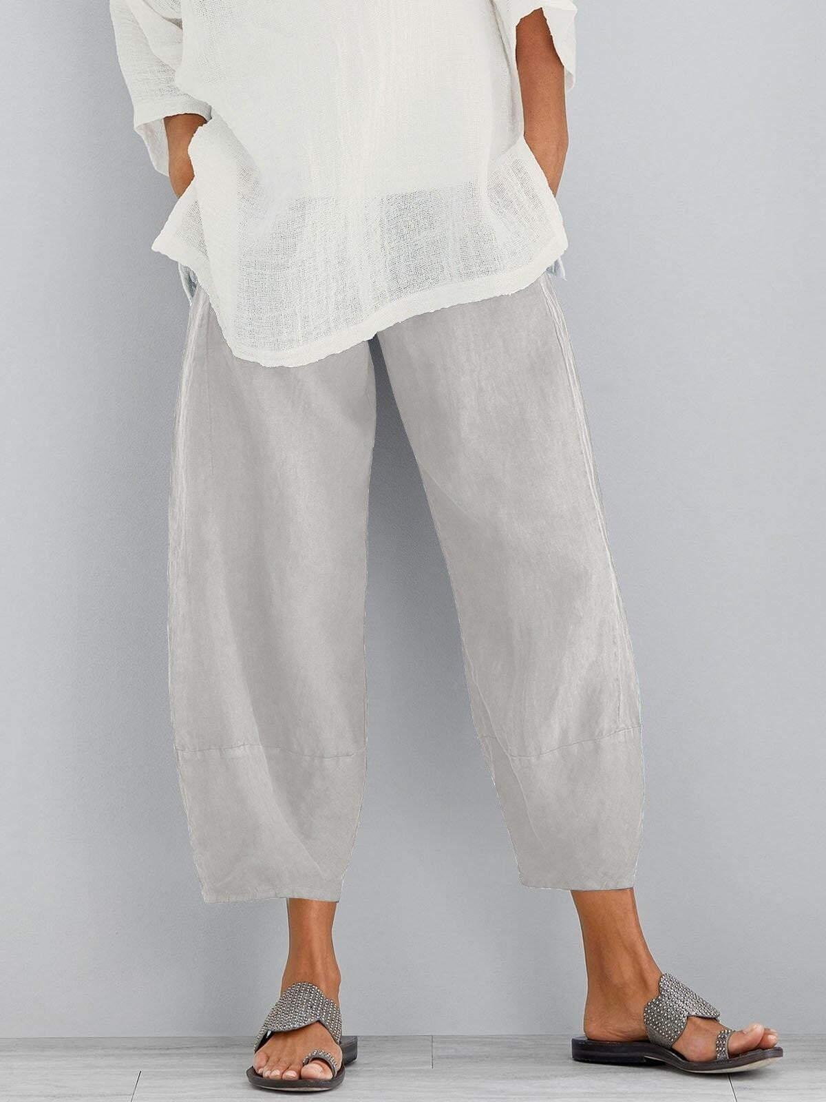 BELLUCCI MILANO | PANTALONES CROP DE ALGODÓN PARA MUJERES