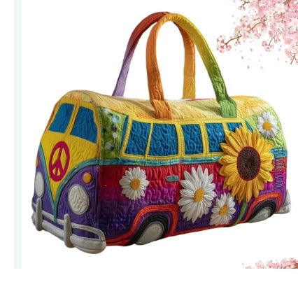SUNFLOWVANA | Sac polochon de voyage matelassé