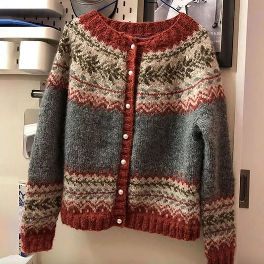 Jessica | Cardigan Islandais Vintage