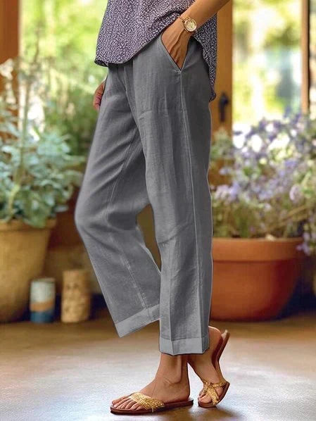Valentina | Pantalones de lino para mujer de verano
