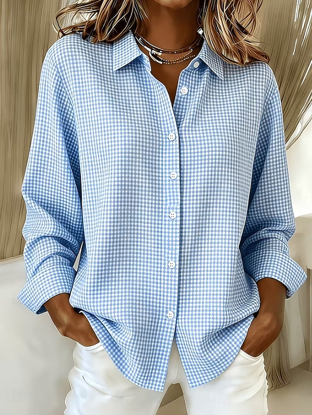 Hortense | Blouse Ample à Carreaux Vichy