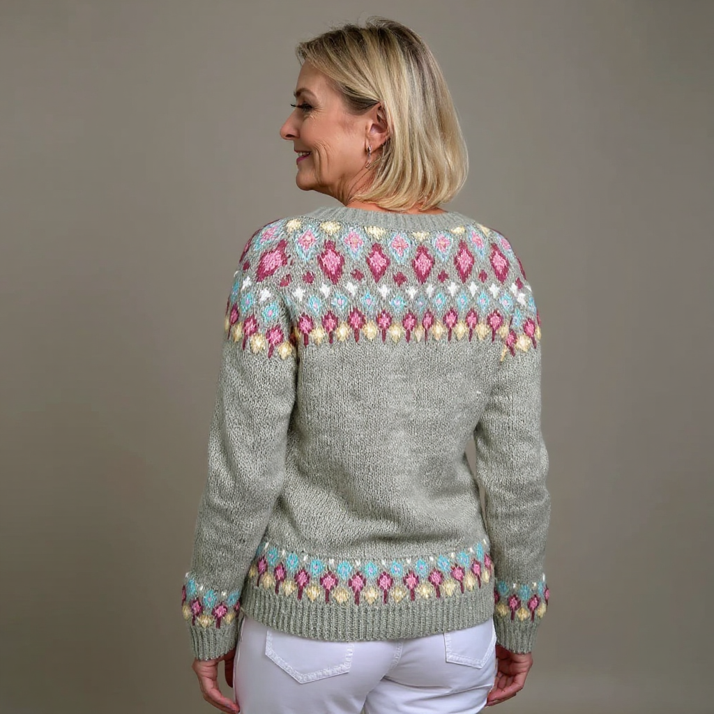 Madeline | Cardigan Islandais Vintage