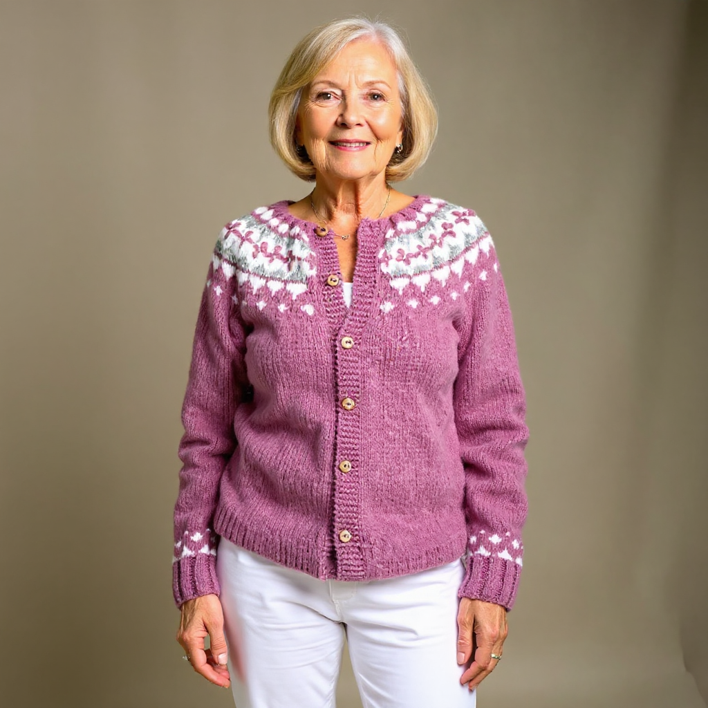 Maya | Cardigan Islandais Vintage