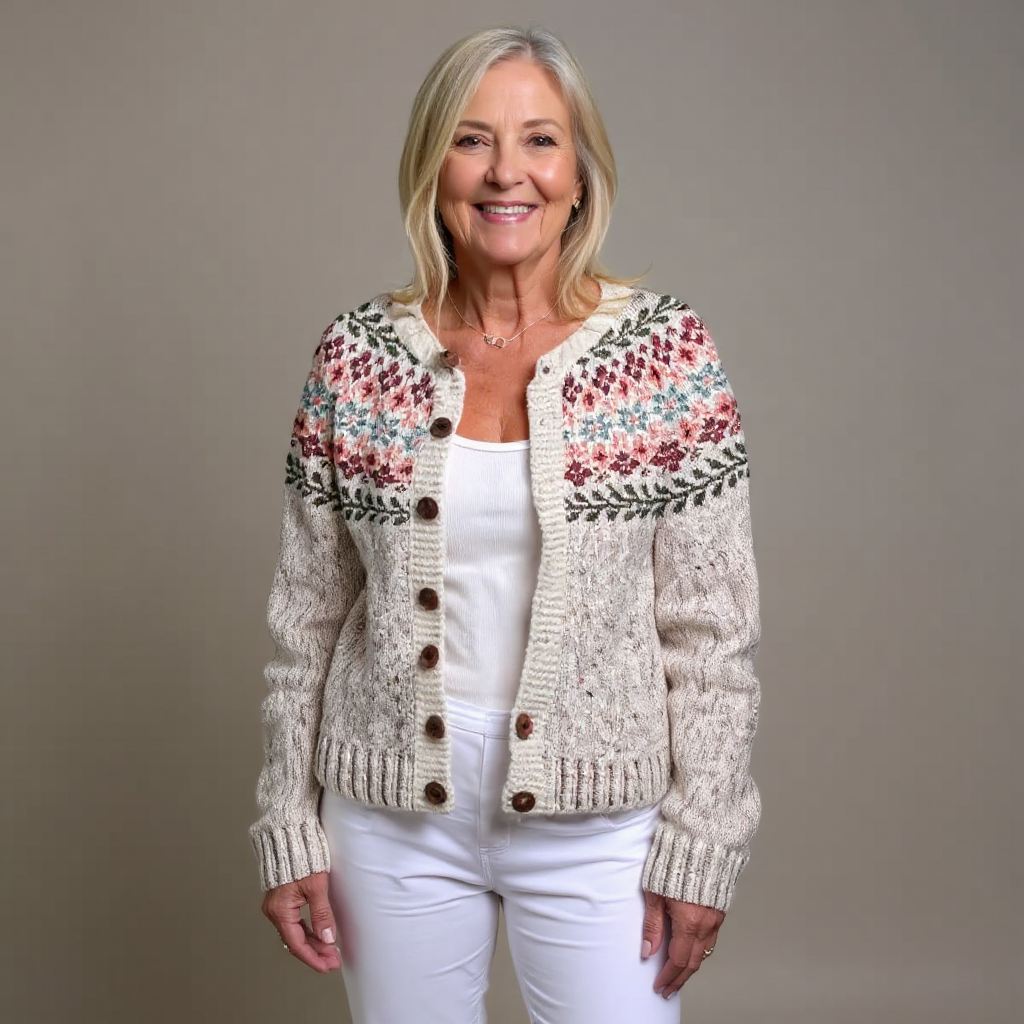Madelyne | Cardigan Islandais Vintage