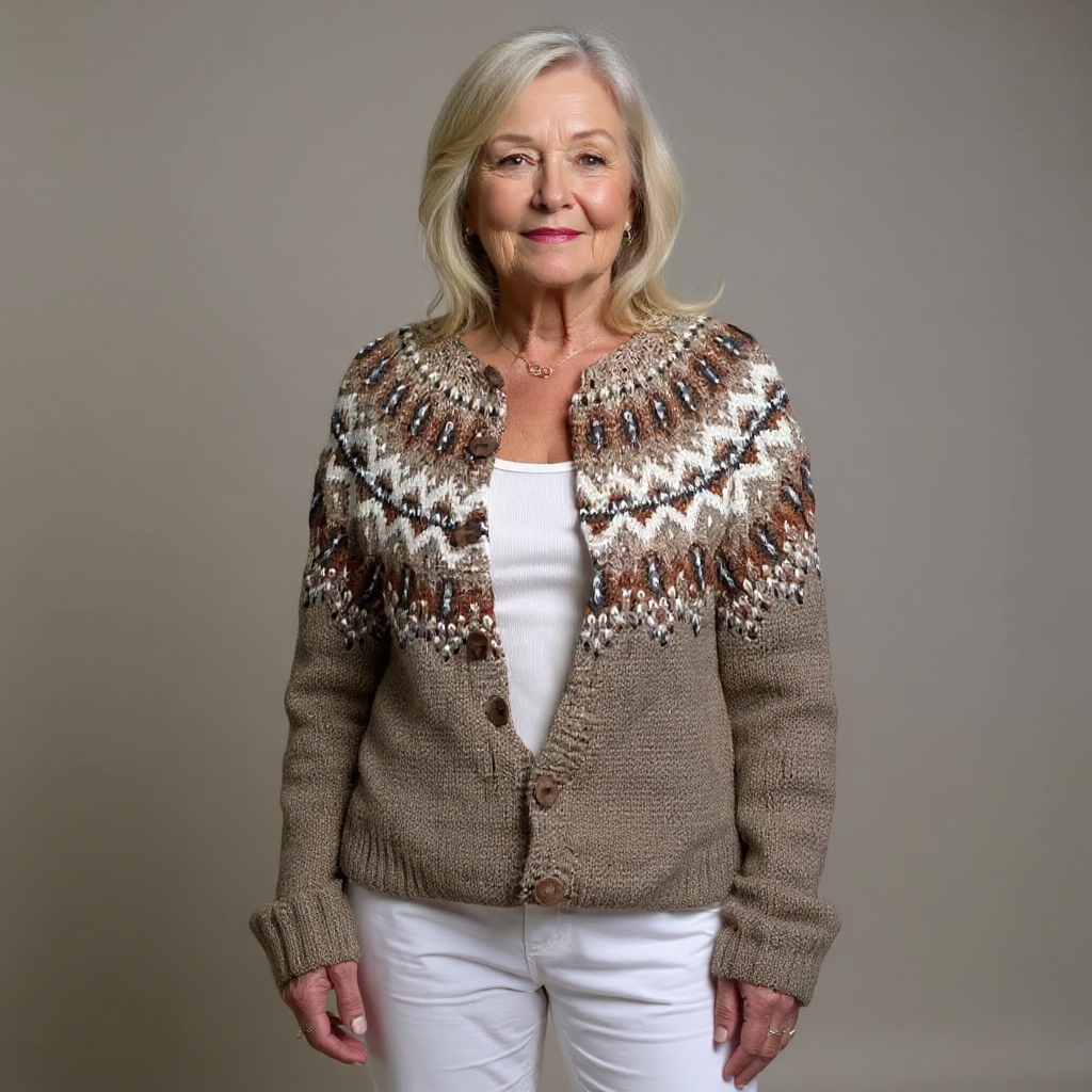 Adeline | Cardigan Islandais Vintage