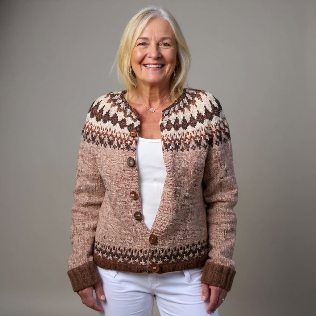 Ariana | Cardigan Islandais Vintage