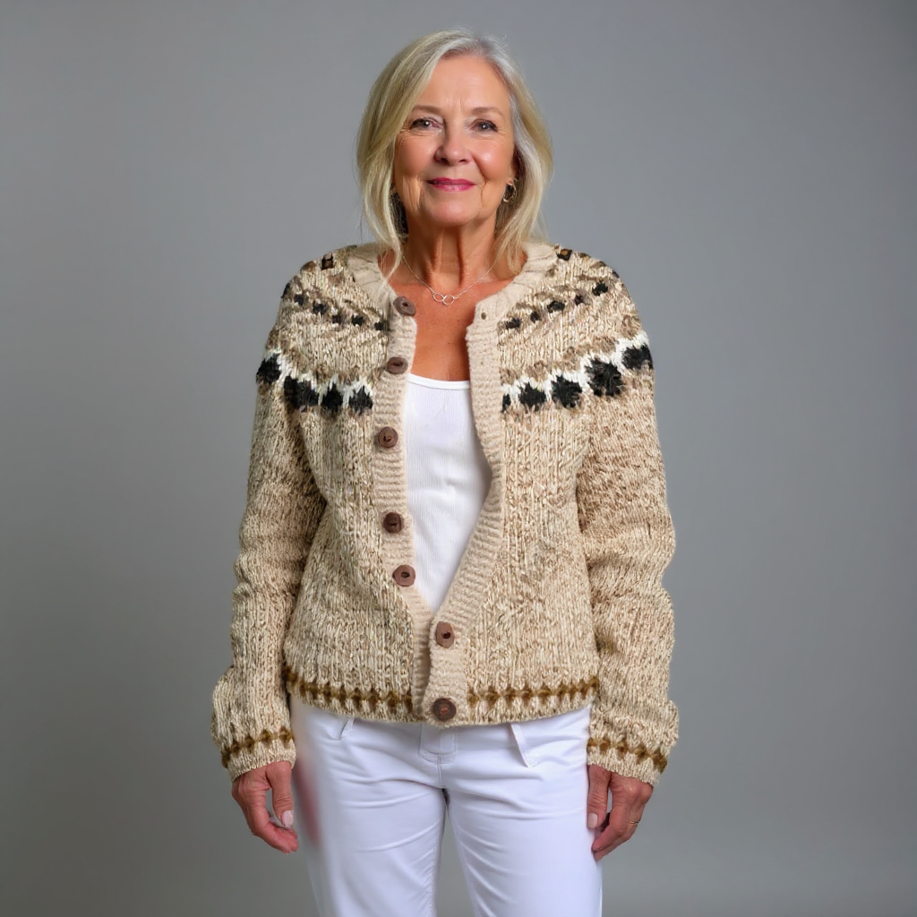 Aubree | Cardigan Islandais Vintage