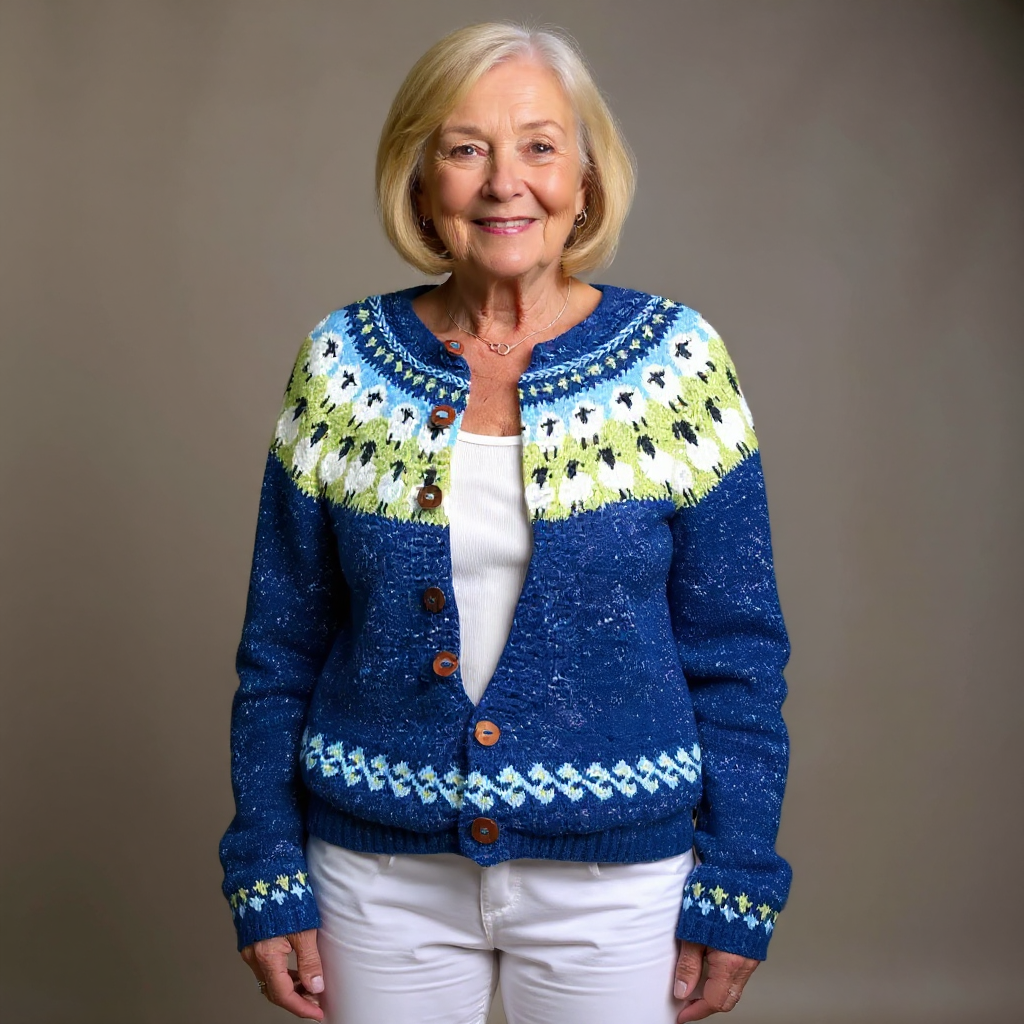 Sophie | Cardigan Islandais Vintage