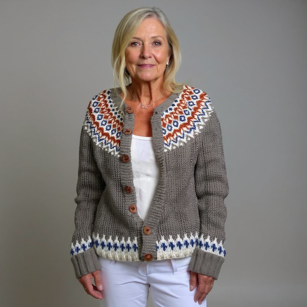 Gabriella | Cardigan Islandais Vintage