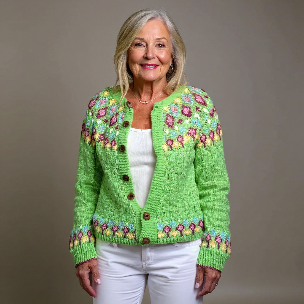 Rubie | Cardigan Islandais Vintage