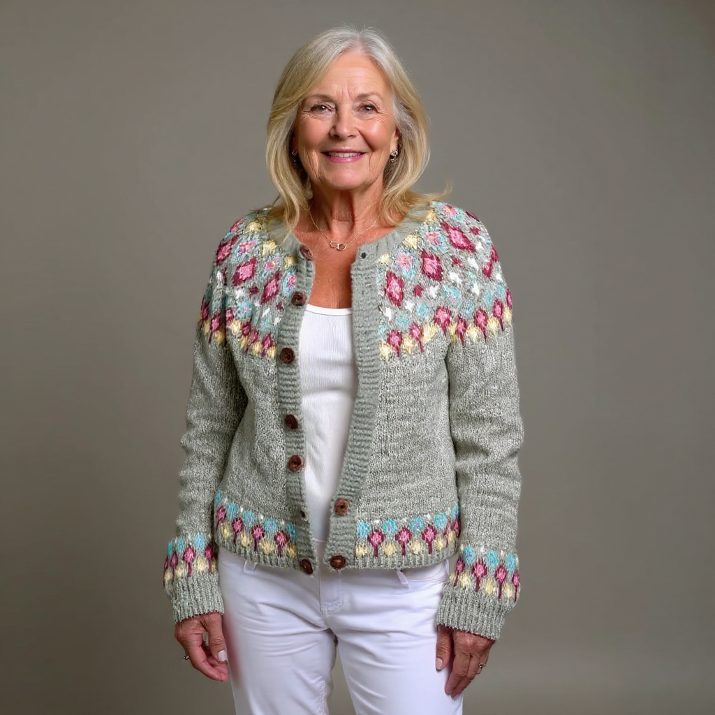 Madeline | Cardigan Islandais Vintage
