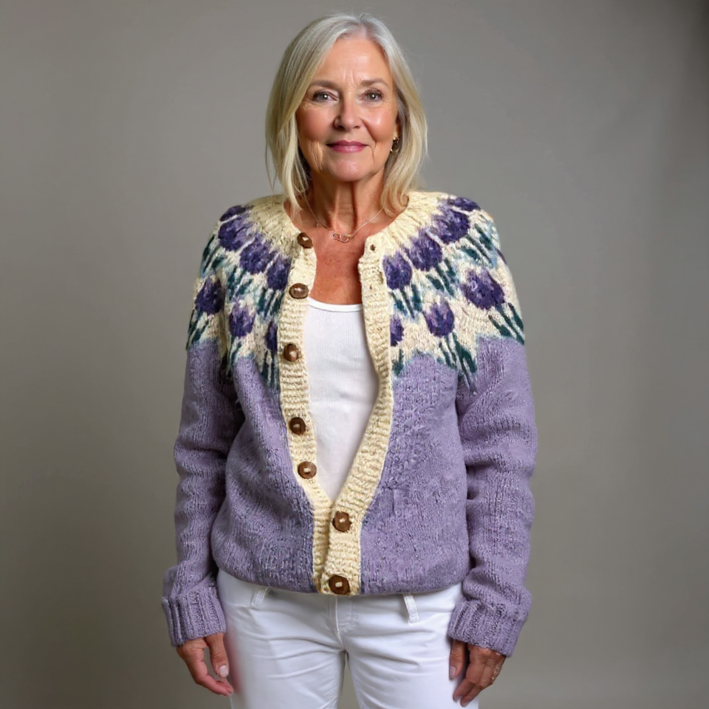 Josephine | Cardigan Islandais Vintage