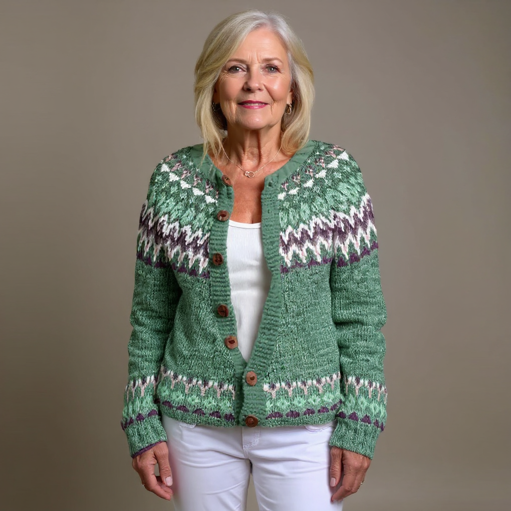 Delilah | Cardigan Islandais Vintage