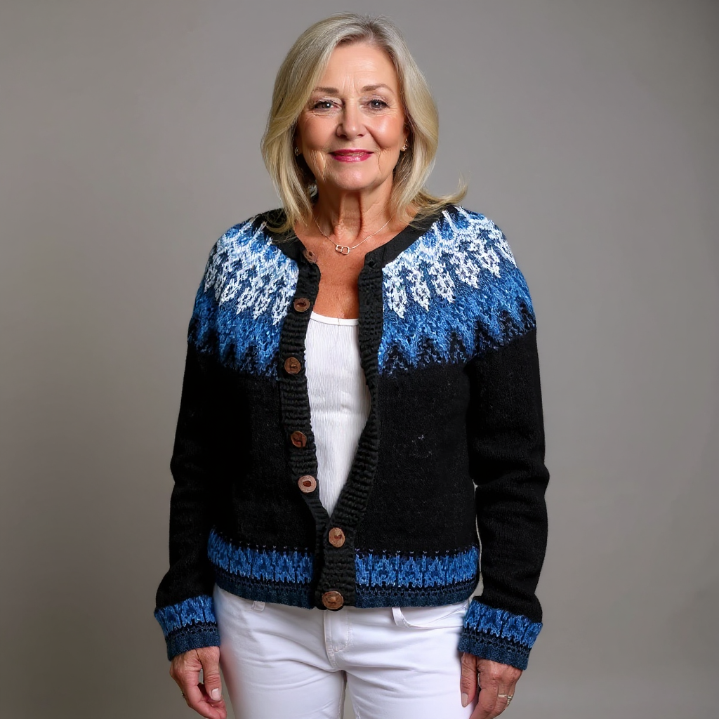 Givanna | Cardigan Islandais Vintage