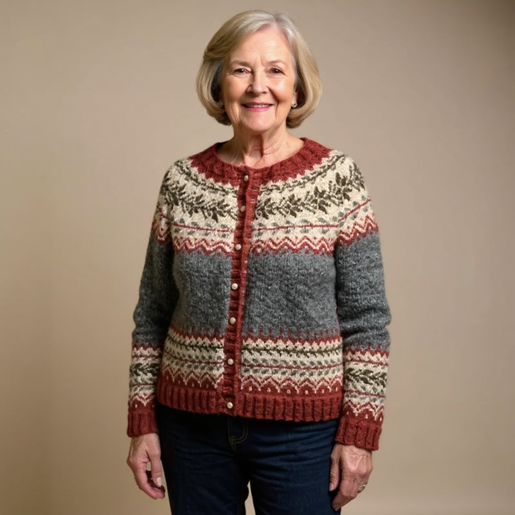 Jessica | Cardigan Islandais Vintage