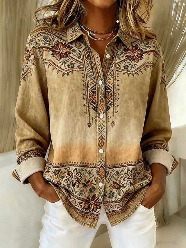 Roxane | Blouse Vintage à Imprimé Floral