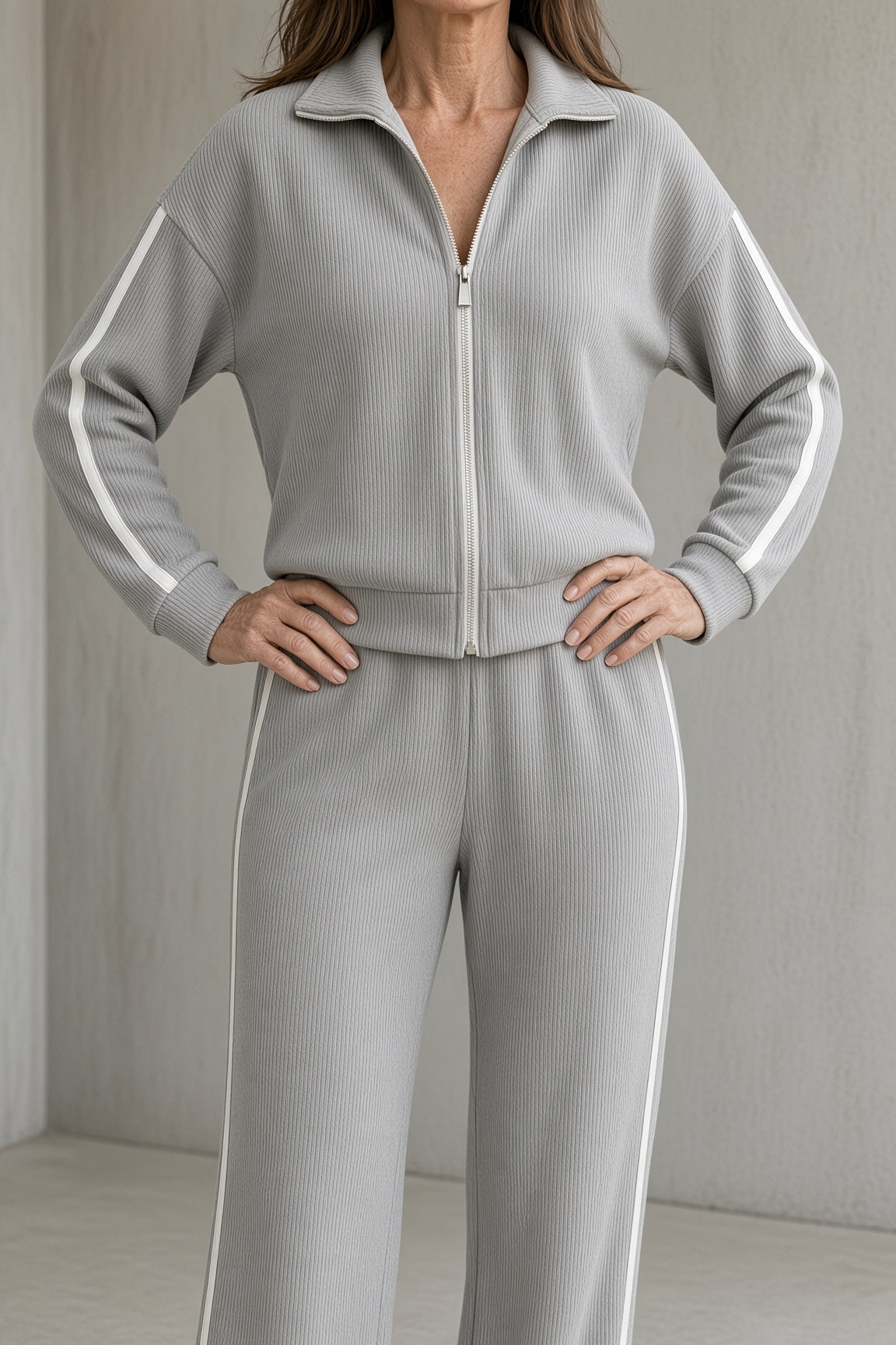 Tara | Ensemble Zippé à Rayures