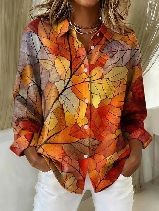 Mélanie | Blouse Vintage à Imprimé Botanique