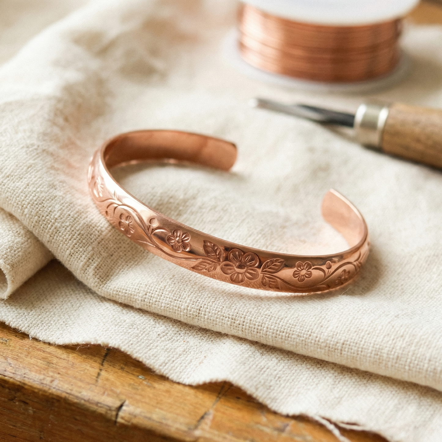 Pulsera de cobre Bloom