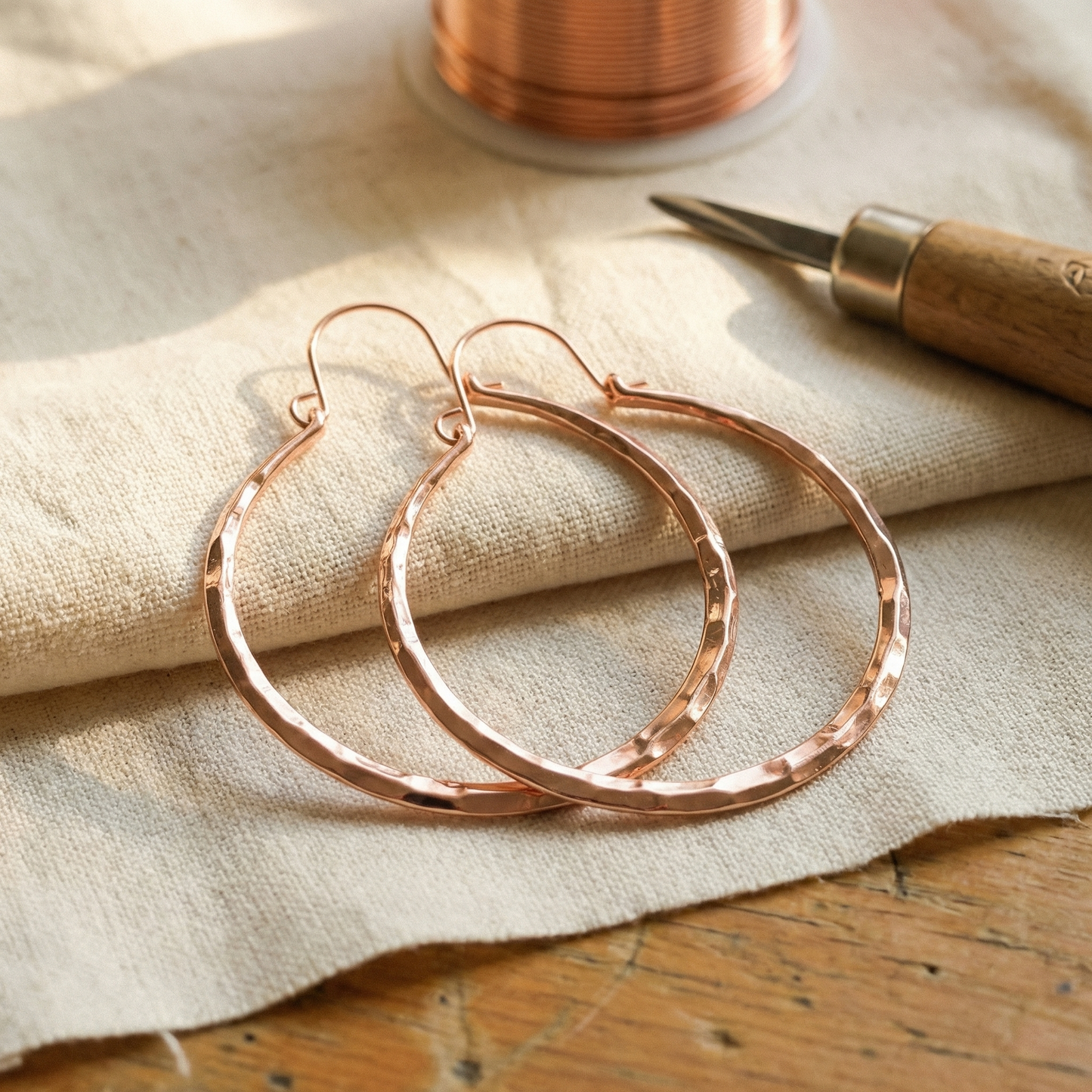 Pendientes de cobre de Willow