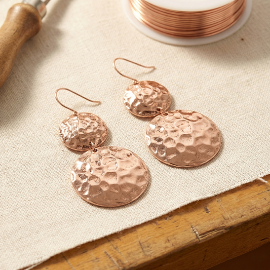Pendientes de cobre Solsticio