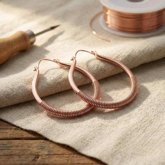Pendientes de cobre Creek