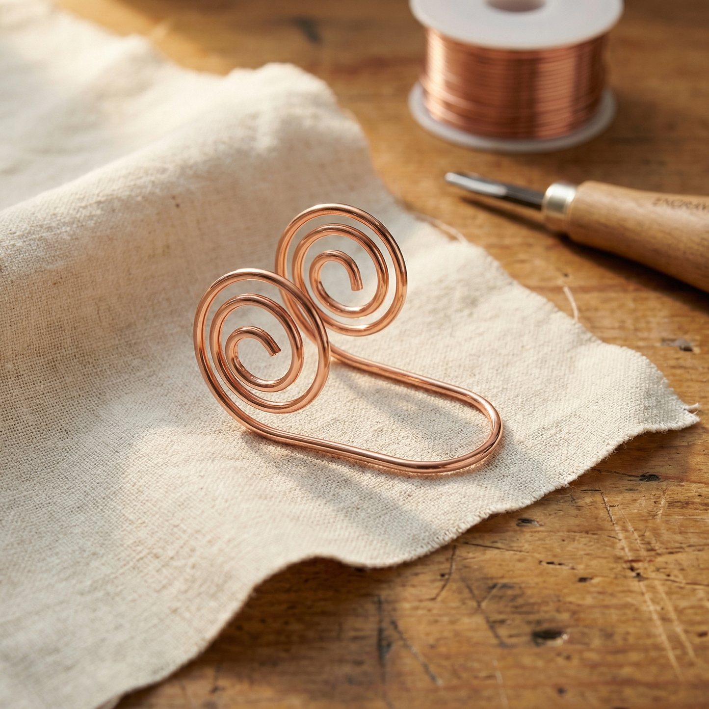 Espiral para la mano de cobre Flow
