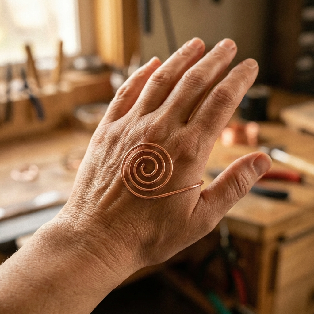 Espiral para la mano de cobre Flow