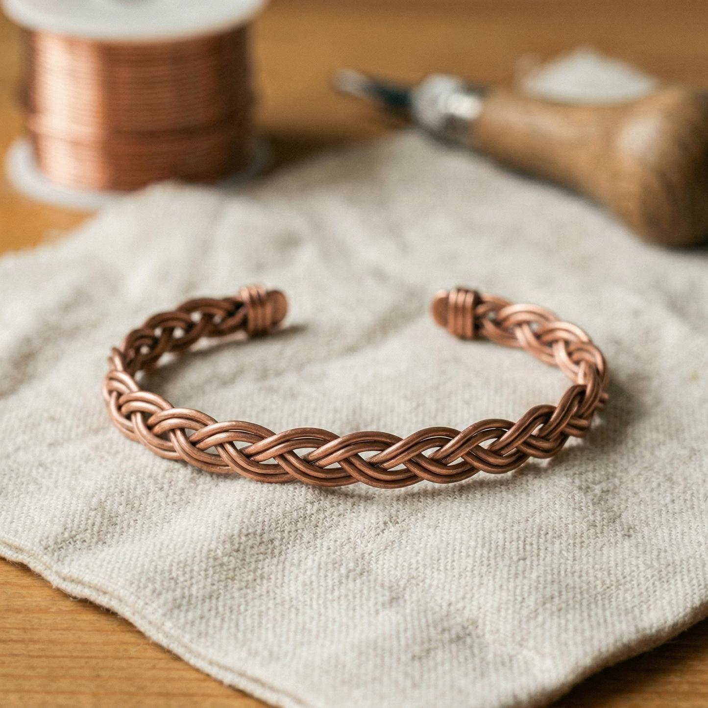Tobillera de cobre Reed