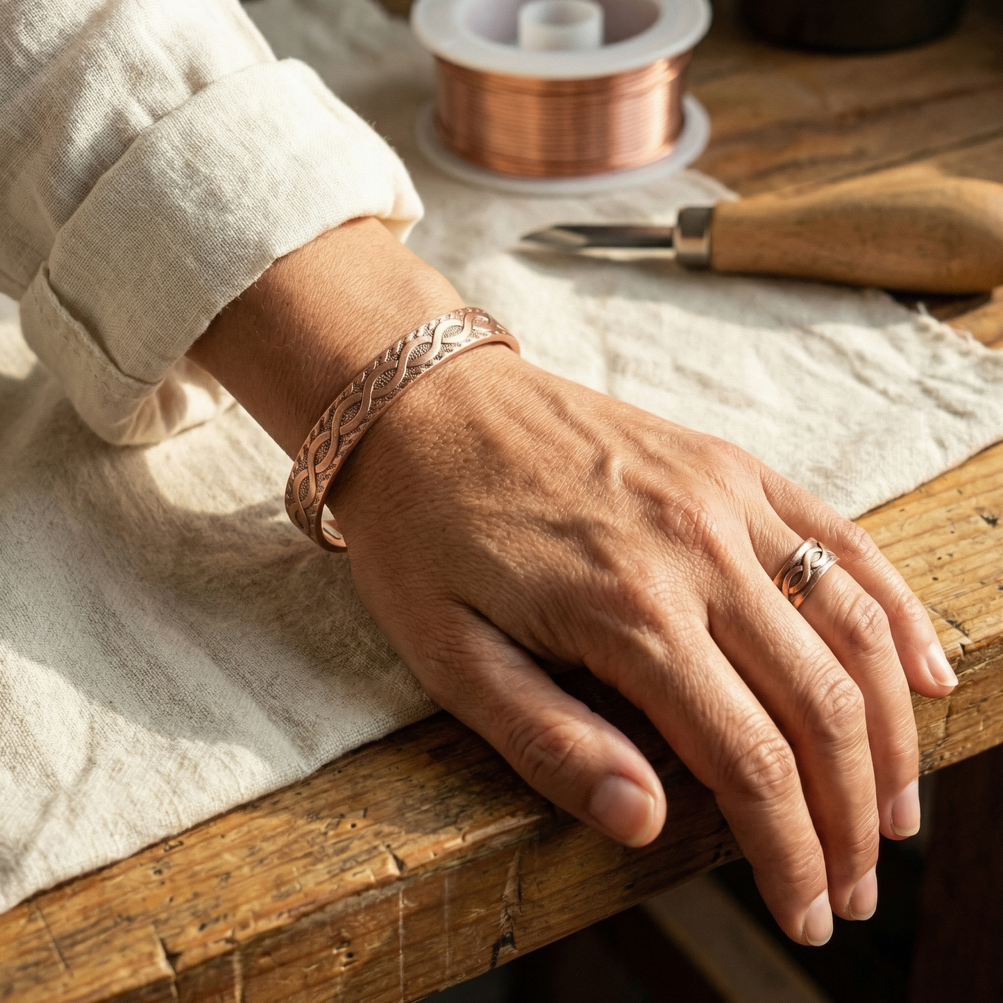 Conjunto de nudos de cobre