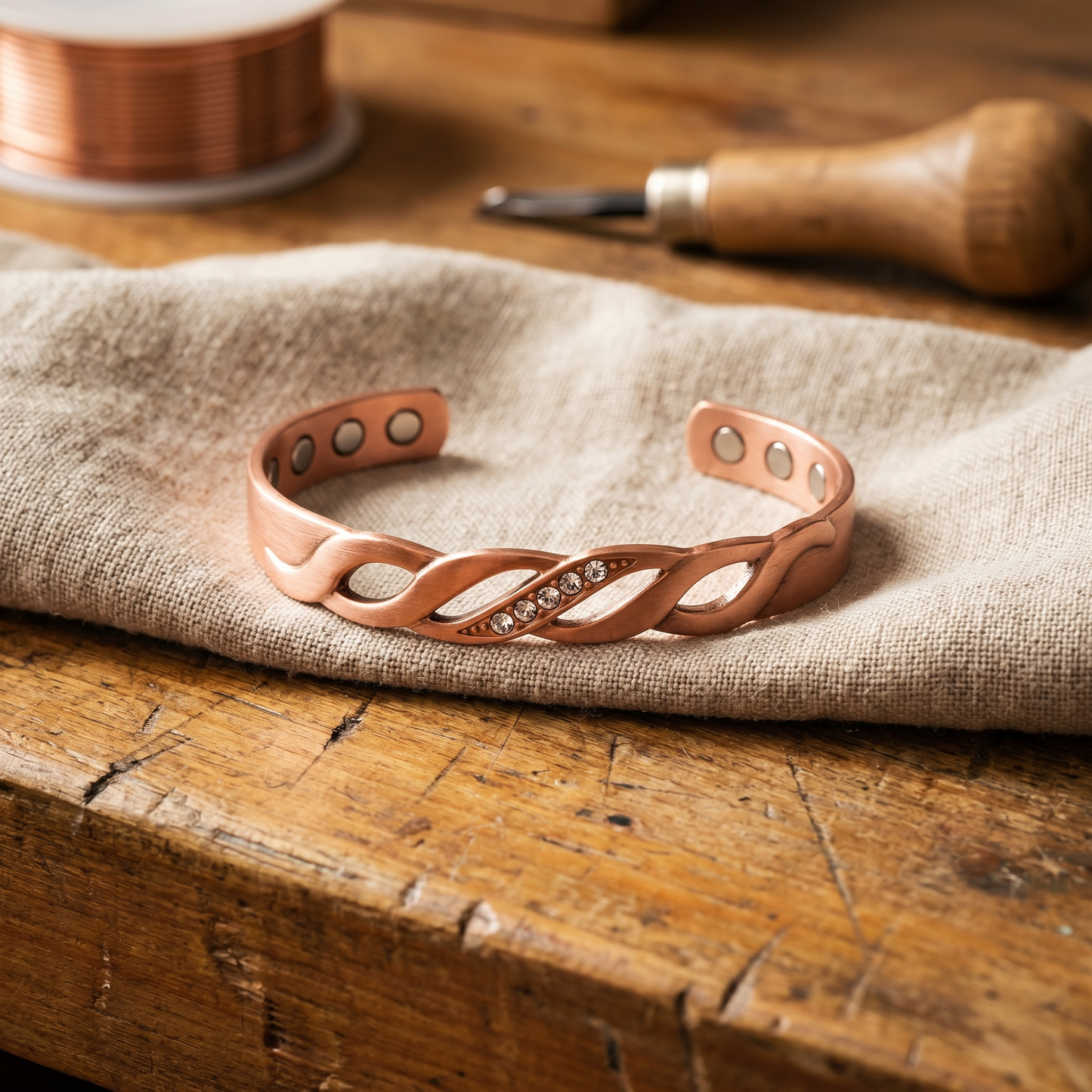 Pulsera de cobre Seam