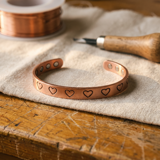 Pulsera de cobre Hearth
